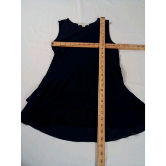 Woman's Michael Kors Navy Blue Tank Top Sheer At Bottom Size XS - Picture 7 of 13